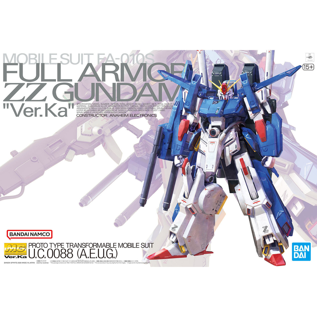 MG Full Armor ZZ Gundam Ver.Ka — Gunpla SA