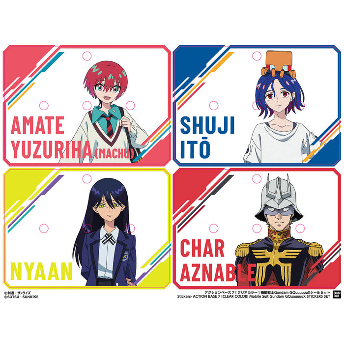 Action Base 7 [Clear Color] Mobile Suit Gundam GQuuuuuuX Stickers Set