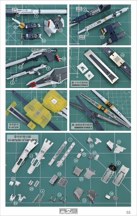 AW9-S03 Photo-Etch Parts for RG Nu Gundam