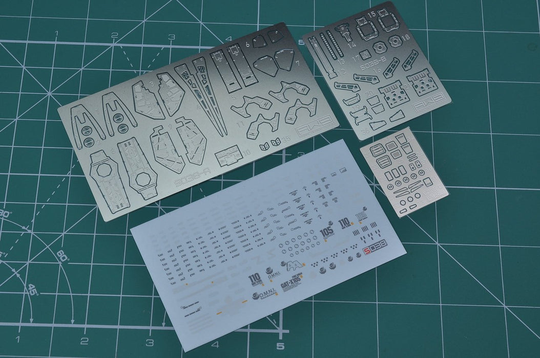 AW9-S38 Photo-Etch Parts & Decals for EG Strike Gundam