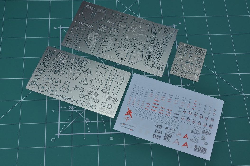 AW9-S39 Photo-Etch Parts & Decals for EG Nu Gundam