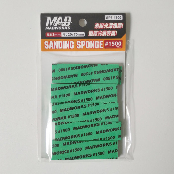 Sanding Sponge 3mm #1500 - 10pcs (SP3-1500)